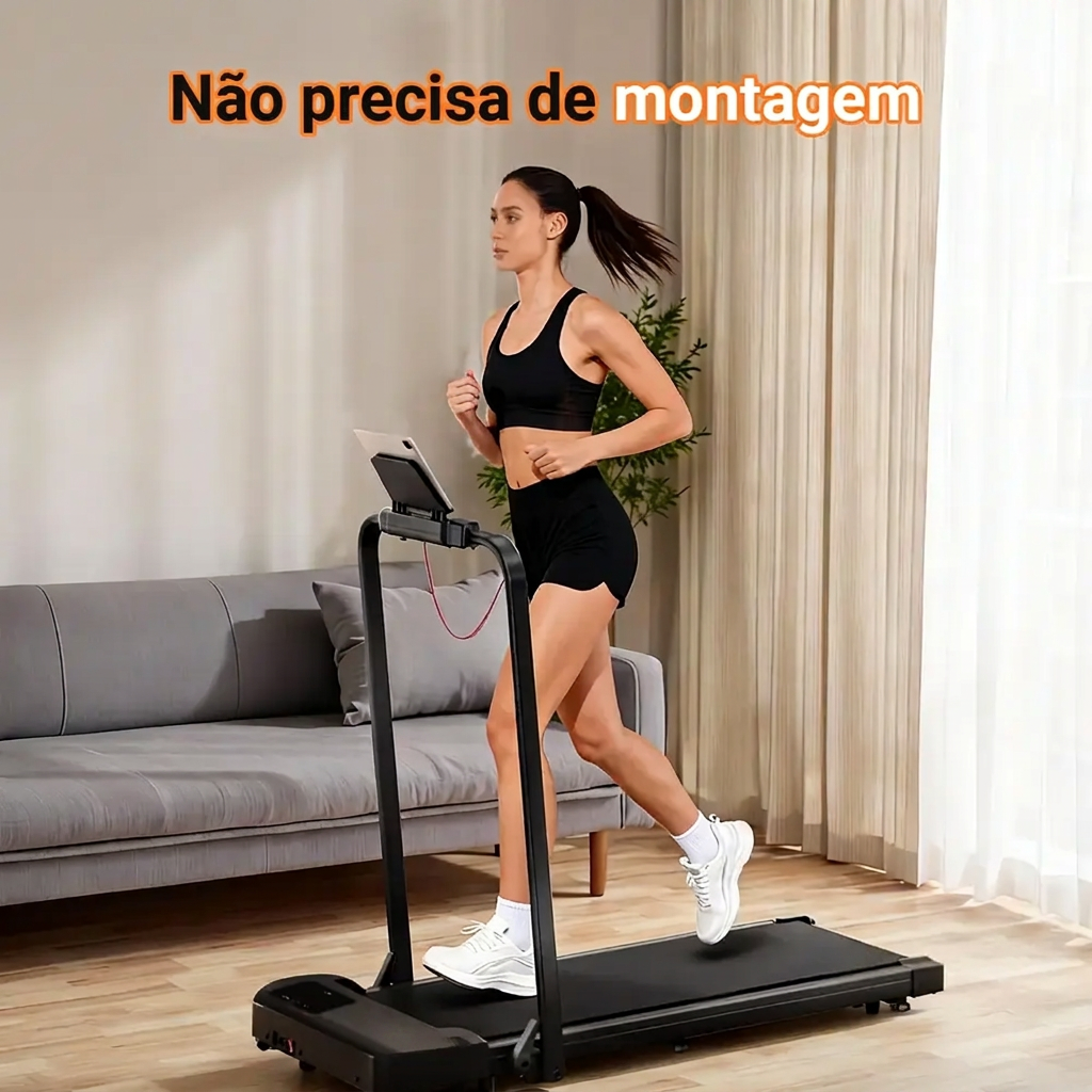 Esteira ergométrica dobrável 2 em 1